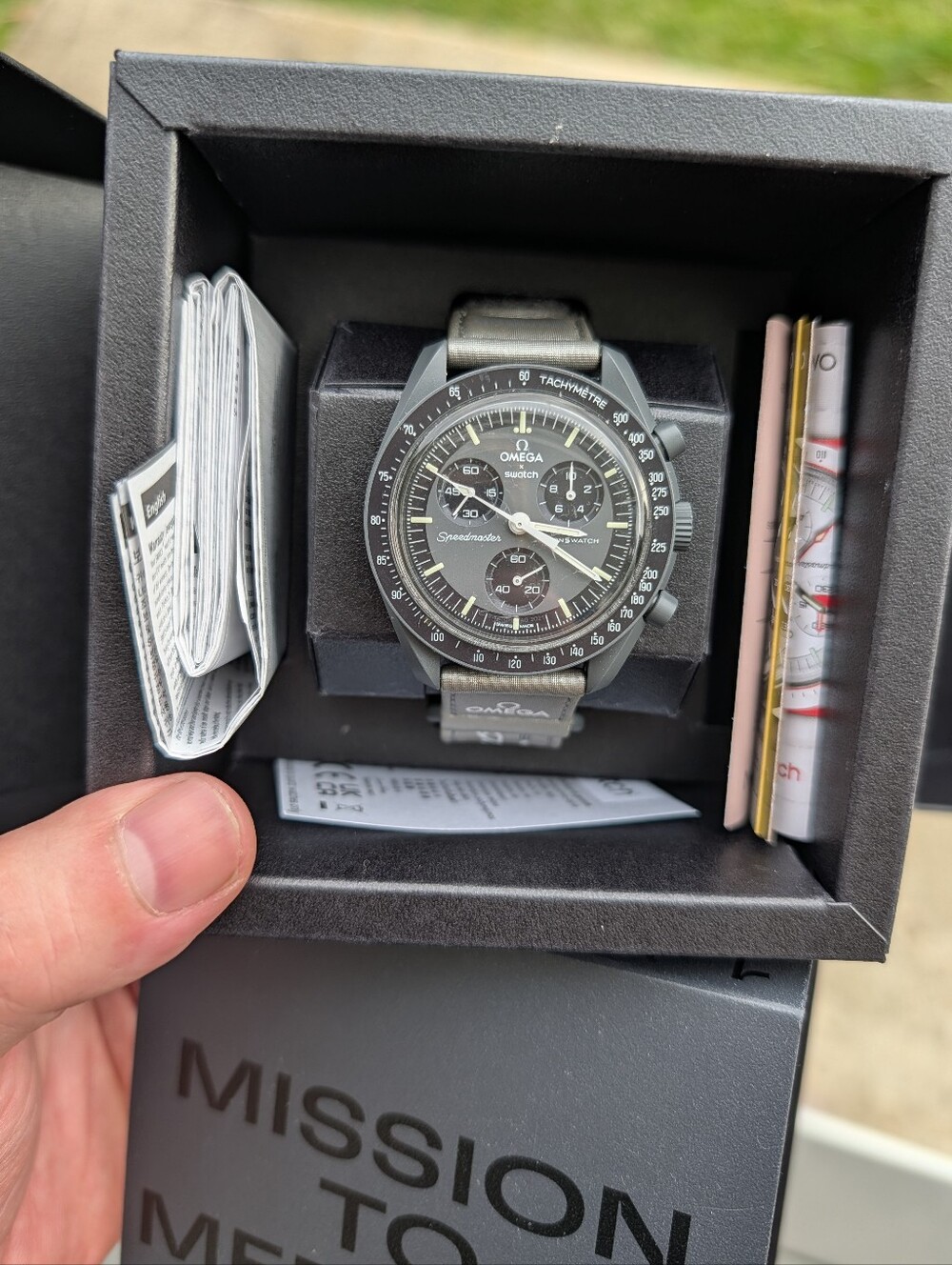 Swatch x Omega Speedmaster Watch - Mercury Used/Authentic